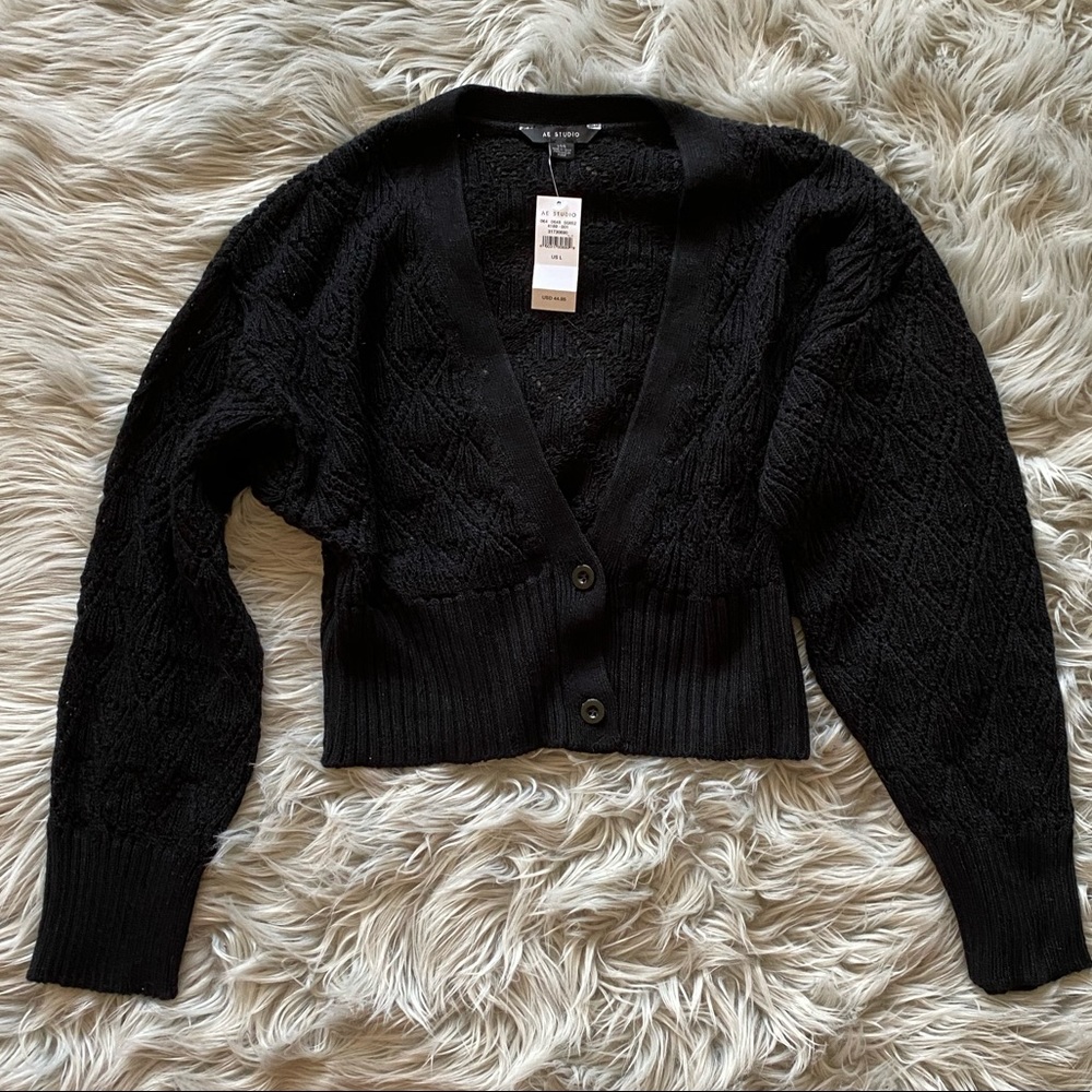 2/$35 NWT AE Cropped Oversized Cardigan